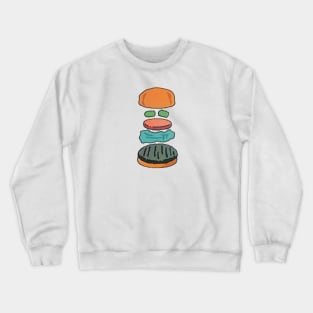 Exploded Bob's Burger Restaurant Wall Art Crewneck Sweatshirt